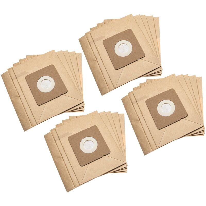 foto del prodotto vhbw 20x sacchetto compatibile con moulinex mo154101 4q0, mo153601 4q0, mo153301 4q0 aspirapolvere carta, 17,7cm x 17,5cm color sabbia