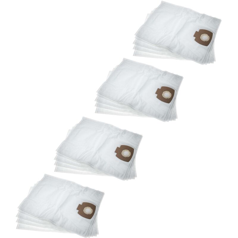 foto del prodotto vhbw 20x sacchetto compatibile con nilfisk aero 21 21 pc inox, 21 21 pc, 25 21, 25 11 aspirapolvere microfibra, 53,45cm x 39,7cm bianco