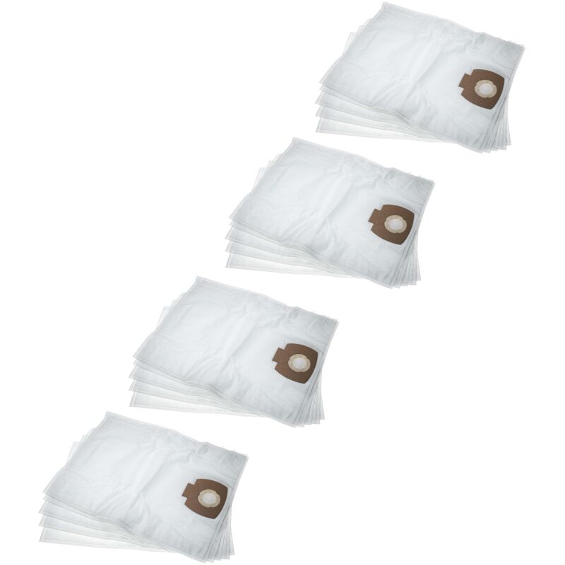 foto del prodotto vhbw 20x sacchetto compatibile con nilfisk aero 26 21 pc, 26 01 pc x, 26 2l pc aspirapolvere microfibra, 53,45cm x 39,7cm bianco