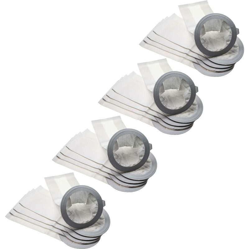 foto del prodotto vhbw 20x sacchetto compatibile con nilfisk gd 10 back aspirapolvere in carta, 43,5cm x 17,9cm, bianco grigio