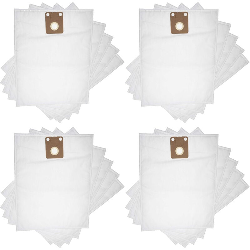 foto del prodotto vhbw 20x sacchetto compatibile con nilfisk gd 710, gd 910, hds 2000, saltix 10, gds 1010 aspirapolvere microfibra, 42,5cm x 27cm bianco