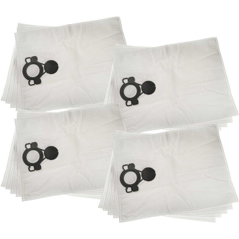 foto del prodotto vhbw 20x sacchetto compatibile con nilfisk vl200 20 pc, 30 pc inox aspirapolvere microfibra, 32cm x 23cm bianco