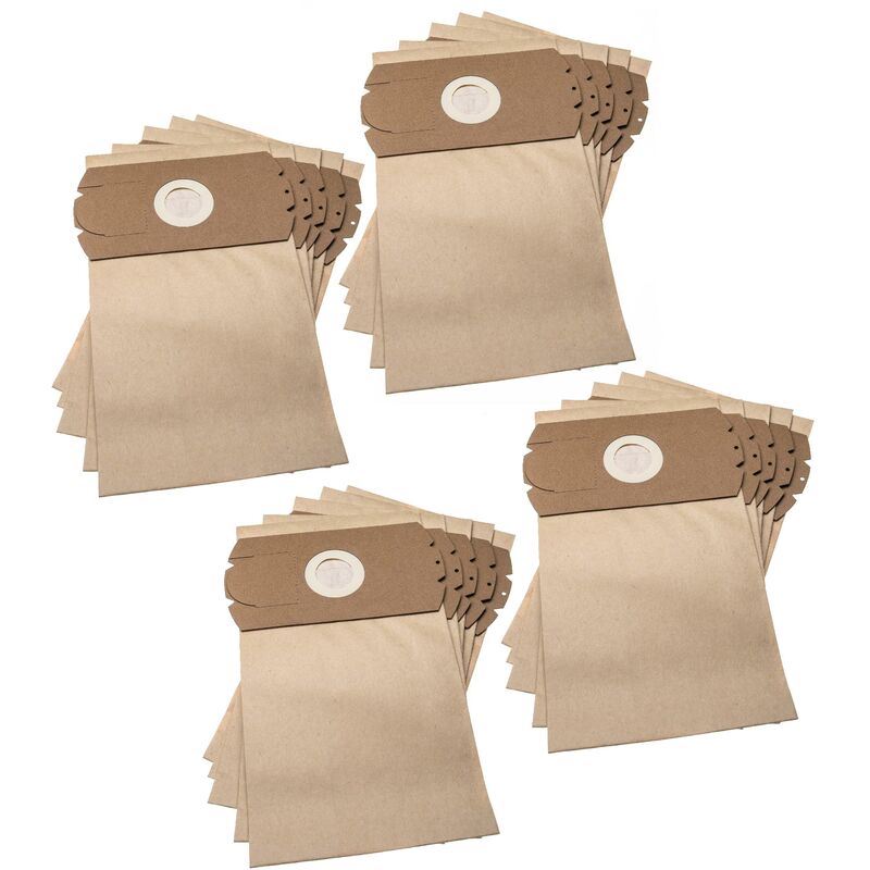 foto del prodotto vhbw 20x sacchetto compatibile con privileg ch 1, u62.1, u62.2, u69.3 aspirapolvere carta, 31,5cm x 18cm marrone