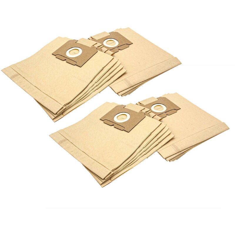 immagine 0 del prodotto vhbw 20x sacchetto compatibile con progress diamant 750, 8000, 8001, 8002, 7500 7599 aspirapolvere in carta, 26cm x 22cm, color sabbia