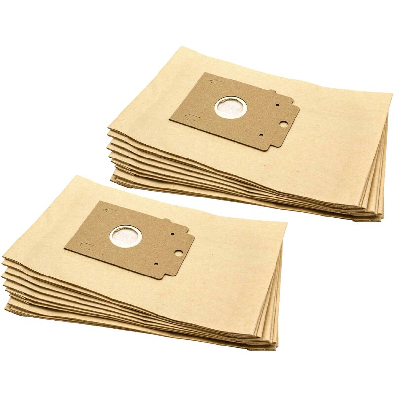 foto del prodotto vhbw 20x sacchetto compatibile con quelle 10 123 671 9, 5 07038 8, 9 64228 1 aspirapolvere in carta, 28cm x 17cm, color sabbia