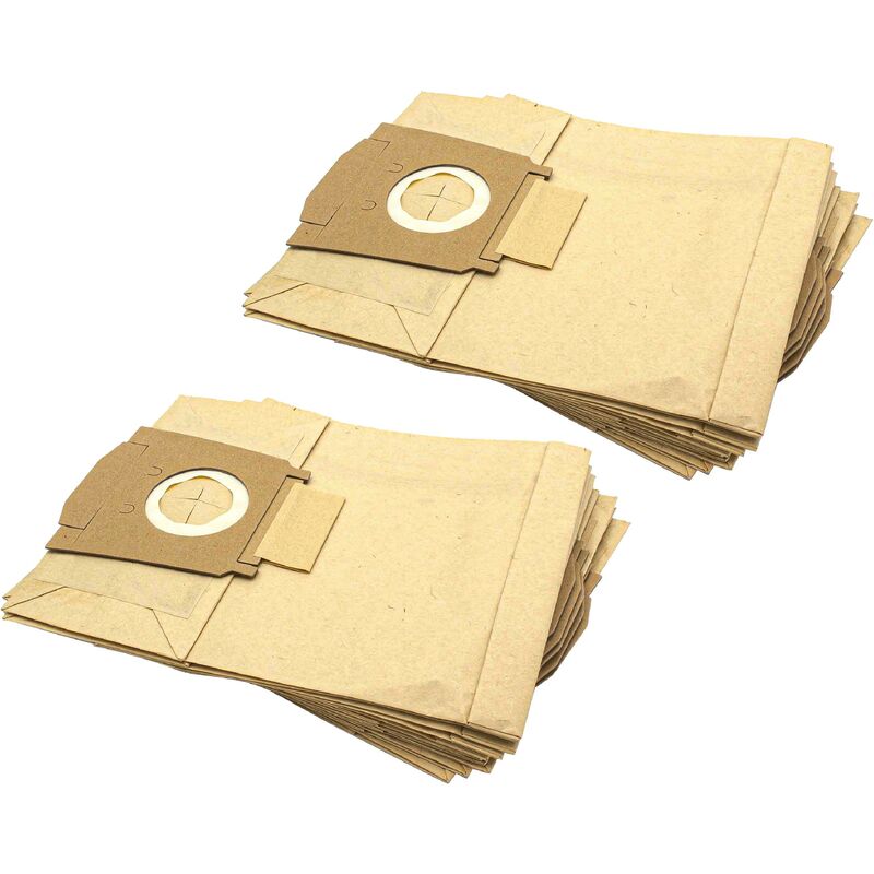 foto del prodotto vhbw 20x sacchetto compatibile con siemens vs 10102, 10106, 20a00 29a99 aspirapolvere carta, 30cm x 21cm color sabbia