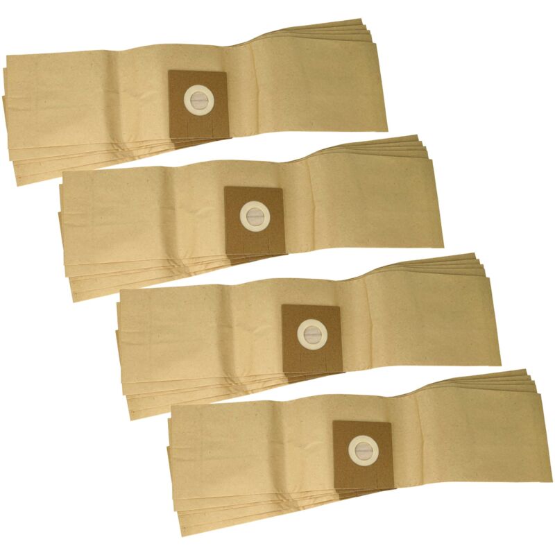foto del prodotto vhbw 20x sacchetto compatibile con taski go aspirapolvere carta filtrante, 63cm x 15cm marrone