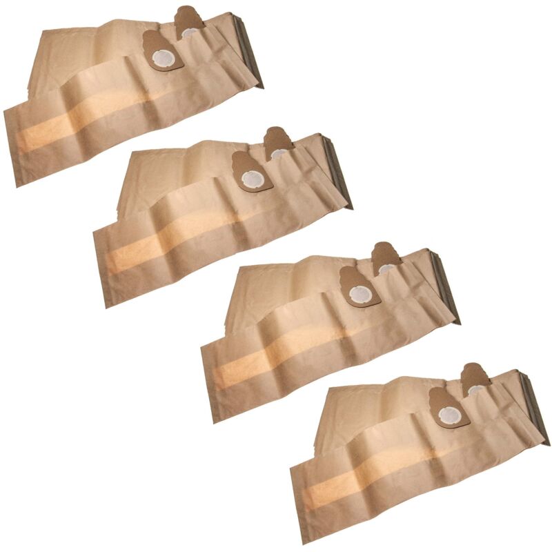 foto del prodotto vhbw 20x sacchetto dell aspirapolvere compatibile con nilfisk alto wap aero 840 a, 640 aspirapolvere in carta, 70,6cm x 24cm, marrone