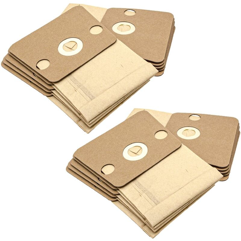 foto del prodotto vhbw 20x sacchetto dell aspirapolvere compatibile con rowenta ro 420, 425, 430, 450, 455, 460 aspirapolvere in carta, 22cm x 16,5cm, color sabbia