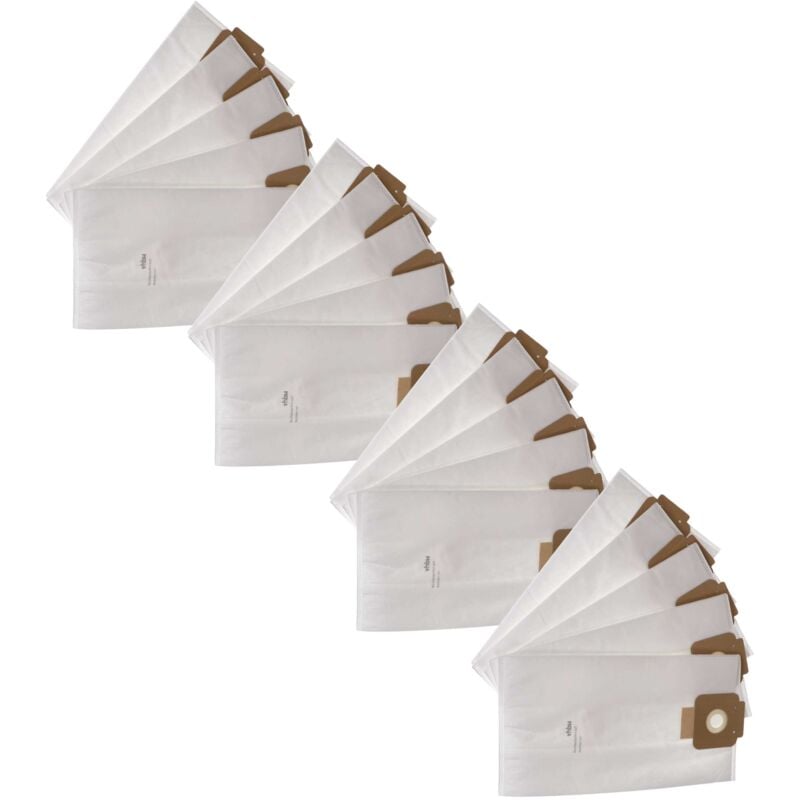 foto del prodotto vhbw 20x sacchetto dell aspirapolvere compatibile con sprintus maximus hepa, pt, pro, pro set aspirapolvere in microfibra, 40,8cm x 22,8cm, bianco