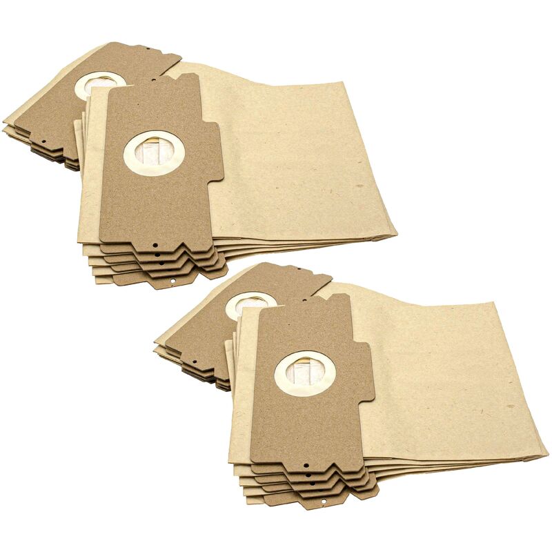 foto del prodotto vhbw 20x sacchetto sostituisce swirl a 16 a16 per aspirapolvere in carta, 12 15, 27cm x 27cm, color sabbia