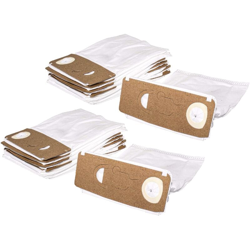 foto del prodotto vhbw 20x sacchetto sostituisce swirl v64 per aspirapolvere in microfibra, 31cm x 22cm, bianco