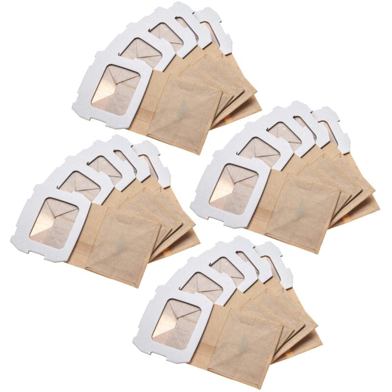 foto del prodotto vhbw 20x turbo filtro compatibile con makita bo3700, bo3710, bo3711, bo4555, bo4558, bo4565 levigatrice sacchetto in carta per polvere set 