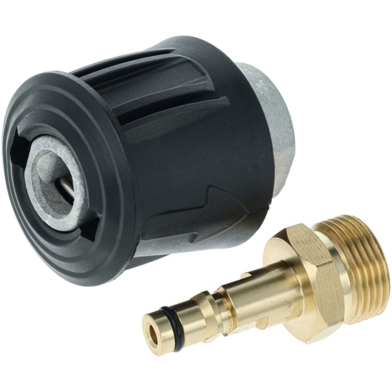 foto del prodotto vhbw 2x adattatore in set a m22 compatibile con k rcher g 7.18 idropulitrice 1x adattatore per tubo flessibile, 1x adattatore dispositivo