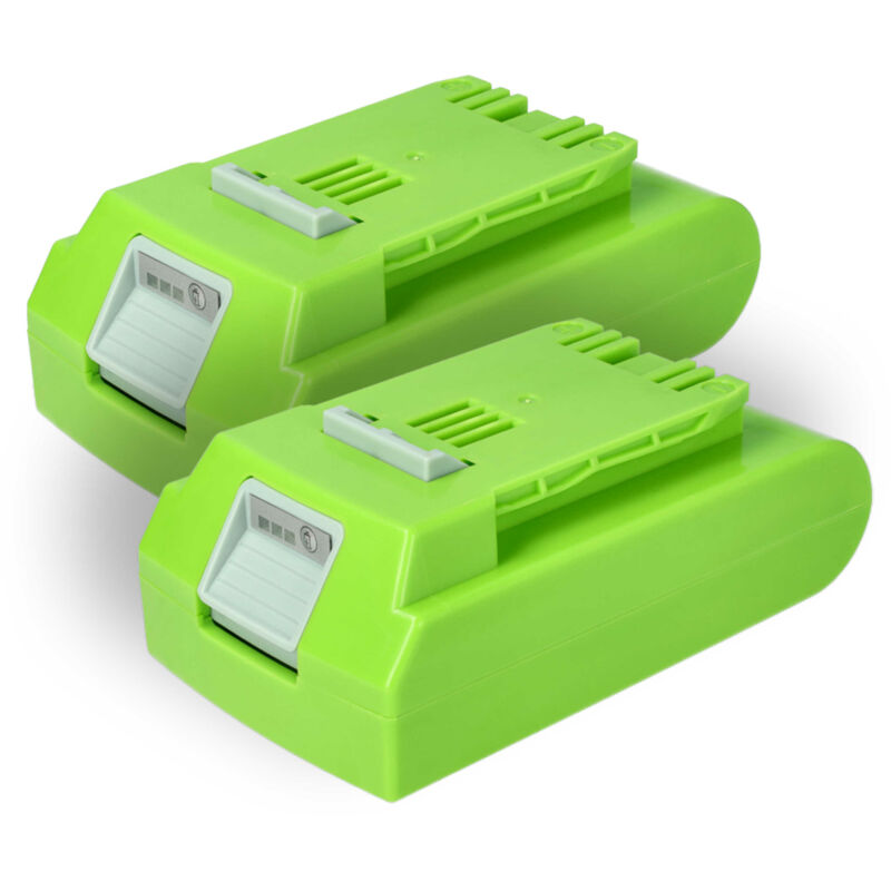 foto del prodotto vhbw 2x batteria compatibile con alpina bla 24 li, c 24 li, h 24 li, mt 24 li, t 24 li attrezzi da lavoro 2000 mah, li ion, 24 v 