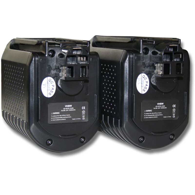foto del prodotto vhbw 2x batteria compatibile con bosch gbh 24vr utensile elettrico 3000 mah, nimh, 24 v 