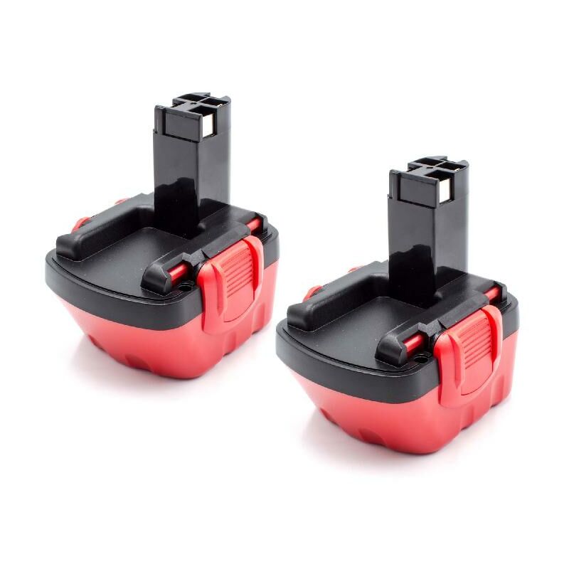 foto del prodotto vhbw 2x batteria compatibile con bosch gsr 12 2, jan 55, gsr 12 1, gsr 12v, psr 12, pag 12, psb 12 ve 2 utensile elettrico 1500 mah, nimh, 12 v 
