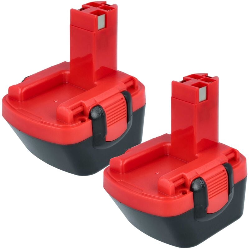 foto del prodotto vhbw 2x batteria compatibile con bosch gsr 12-2, jan-55, gsr 12v, psr 12ve, psr 12, pag 12, psb 12 ve-2 utensile elettrico 3000 mah, nimh, 12 v