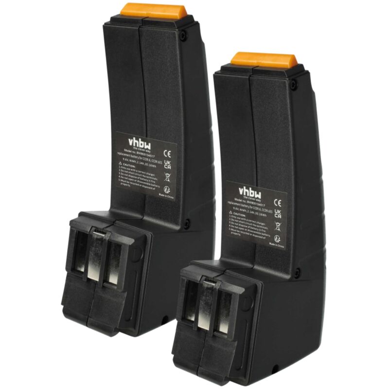 foto del prodotto vhbw 2x batteria compatibile con festo festool fsp 490355, fsp 490598 utensile elettrico 2100 mah, nimh, 9,6 v 
