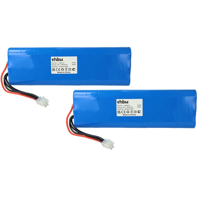 foto del prodotto vhbw 2x batteria compatibile con gardena robotic r160 rasaerba 3000mah 18v nimh