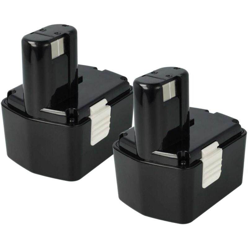 foto del prodotto vhbw 2x batteria compatibile con hitachi ds 14dvf2, ds 14dvf3, ds 14dvb2k, ds 14dvf, ds 18dvc, ds18dmr utensile elettrico 2100 mah, nimh, 14,4 v 
