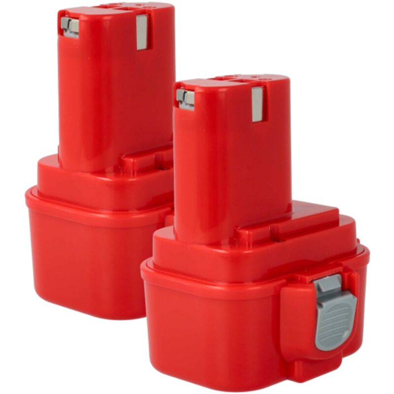 foto del prodotto vhbw 2x batteria compatibile con makita 6014dw, 6200d, 6201dw, 6201dwh, 6200dw, 6201d, 6221d, 6202d, 6202dw utensile elettrico 1500 mah, nimh, 9,6