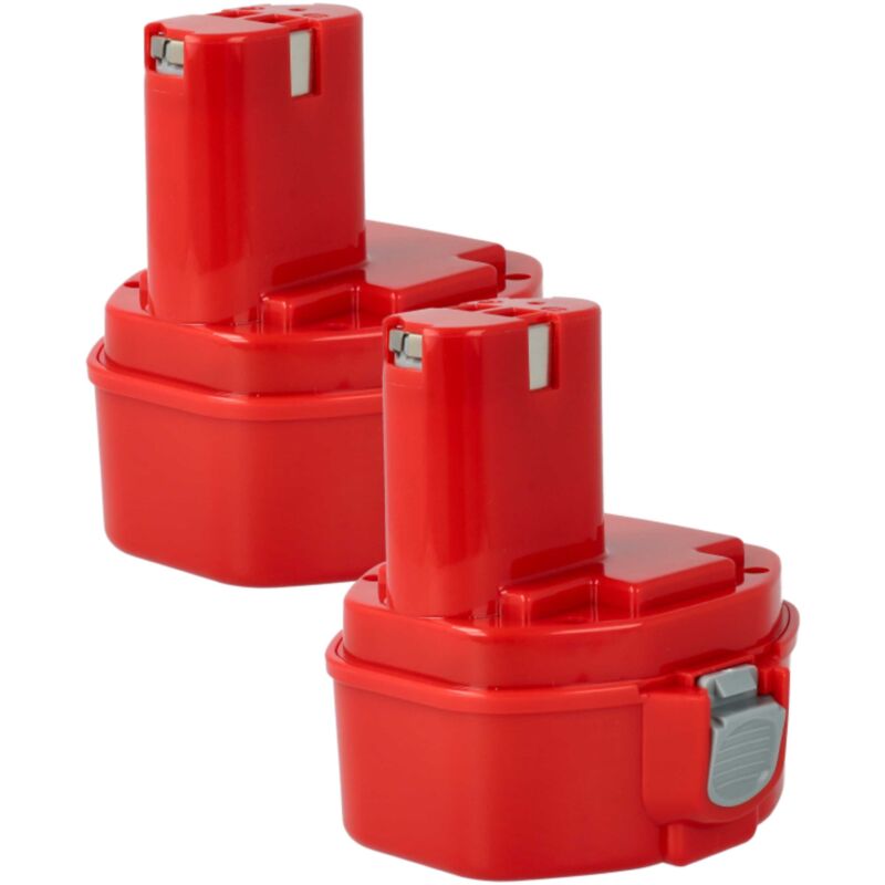 foto del prodotto vhbw 2x batteria compatibile con makita 6281dwpe, 6281d, 6280dwae, 6333d, 6280dwale, 6280d, 6271dwae utensile elettrico 1500 mah, nimh, 14,4 v 