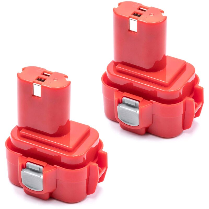 foto del prodotto vhbw 2x batteria compatibile con makita 6400d, 6400dw, 6221dw, 6221dwe, 6703d, 6702d, 6702dw, 6221d, 6202dw utensile elettrico 3000 mah, nimh, 9,6