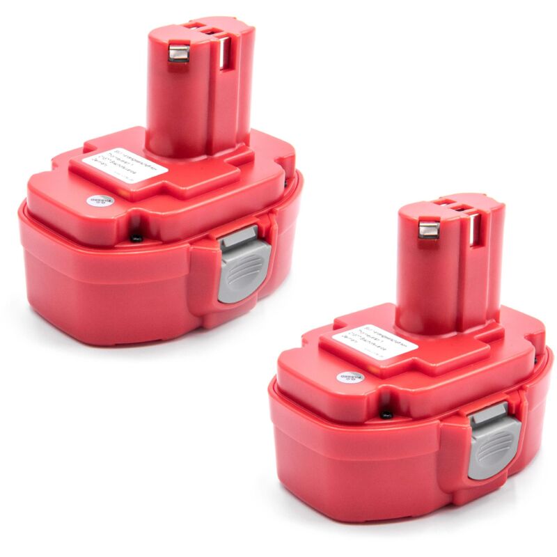 foto del prodotto vhbw 2x batteria compatibile con makita sc190dwde, ub181d, ub181dz utensile elettrico 3000 mah, nimh, 18 v 