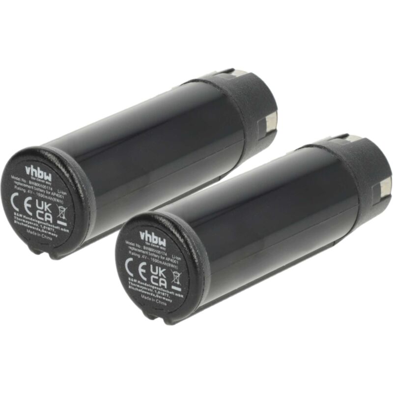 foto del prodotto vhbw 2x batteria compatibile con ryobi csd42l, hp53lk, rgs410, ap4700, ap4001, ap4302 utensile elettrico 1500 mah, li ion, 4 v 