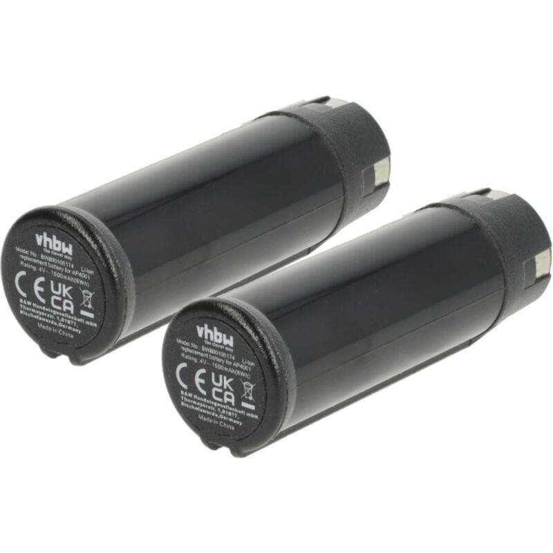 foto del prodotto vhbw 2x batteria compatibile con ryobi rp4400, rp4520, rp4530, rp4410, rp4470, rp4400 flashlight utensile elettrico 1500 mah, li ion, 4 v 