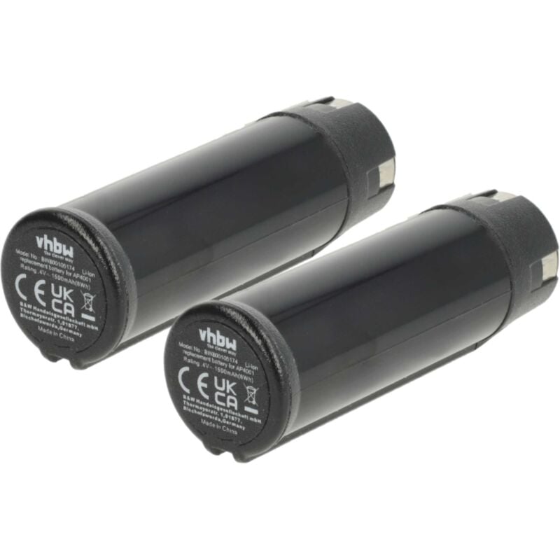 foto del prodotto vhbw 2x batteria compatibile con ryobi rp4900, tek 4, tek4, rp4530, rp4550 utensile elettrico 1500 mah, li ion, 4 v 