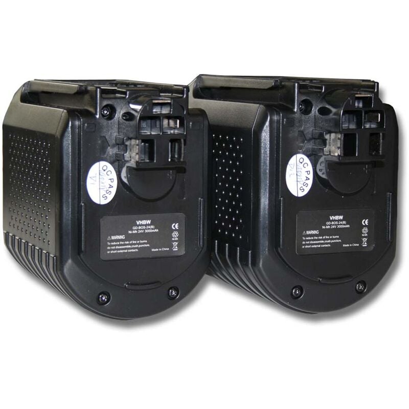 foto del prodotto vhbw 2x batteria compatibile con w rth abh 20 sle, abh 20 utensile elettrico 3000 mah, nimh, 24 v 