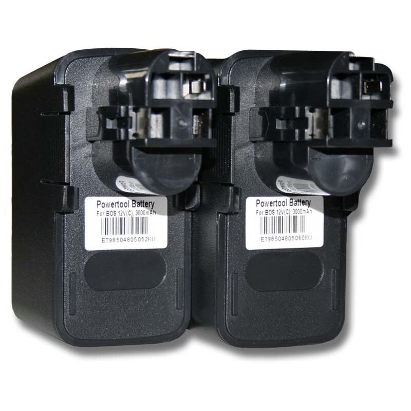 foto del prodotto vhbw 2x batteria compatibile con w rth abs12 m2, abs 12m2, abs 12m 2, abs 12 m2, abs 12 m 2 attrezzi da lavoro 3000mah, 12v, nimh 