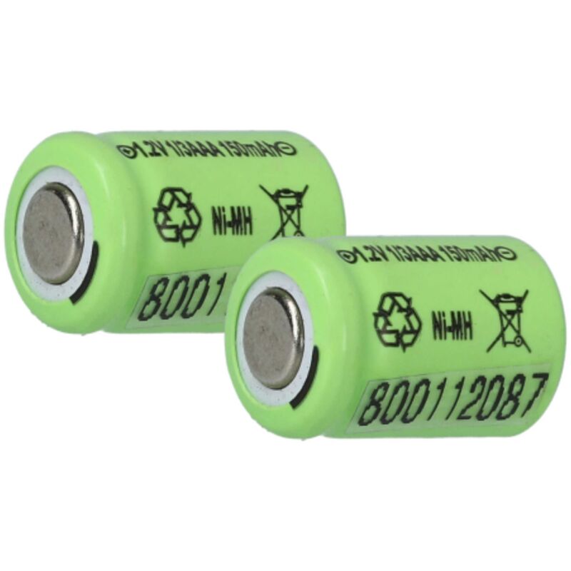 foto del prodotto vhbw 2x batteria sostituisce 1 3aaa per modellismo 150mah, 1,2v, nimh 