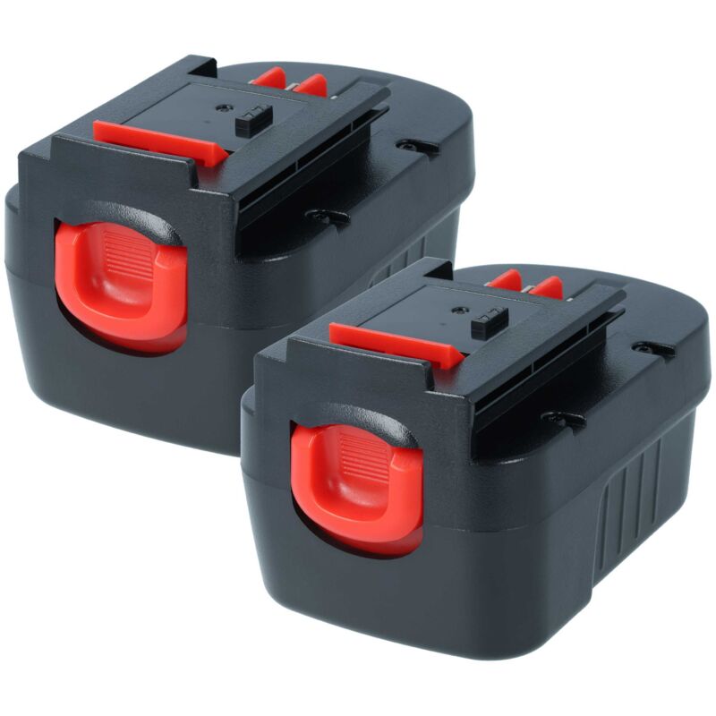 foto del prodotto vhbw 2x batteria sostituisce black decker 499936 34, 499936 35, a14, a144, a144ex, a14f per utensile elettrico 1500 mah, nimh, 14,4 v 
