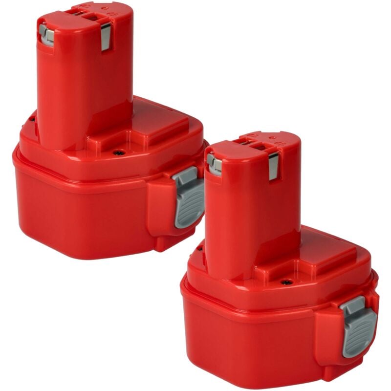 foto del prodotto vhbw 2x batteria sostituisce makita 1235, 192536 4, 192597 4, 1233, 1234, 1250, 1220, 1222, 1235f per utensile elettrico 3000 mah, nimh, 12 v 