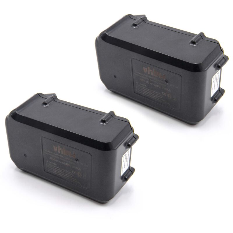 foto del prodotto vhbw 2x batteria sostituisce makita 194873 2, 194874 0, bl3626, 195410 5, bl3622a per utensile elettrico 3000 mah, li ion, 36 v 
