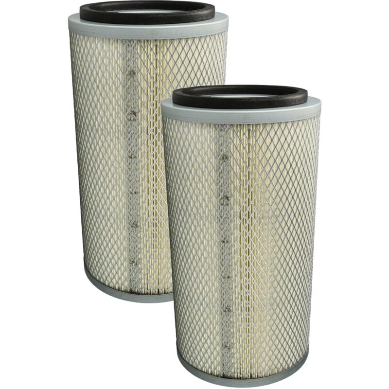 foto del prodotto vhbw 2x cartuccia filtrante compatibile con dema 24280, 24350, 24281, 24374 cabina di sabbiatura filtro in carta con cestello a rete