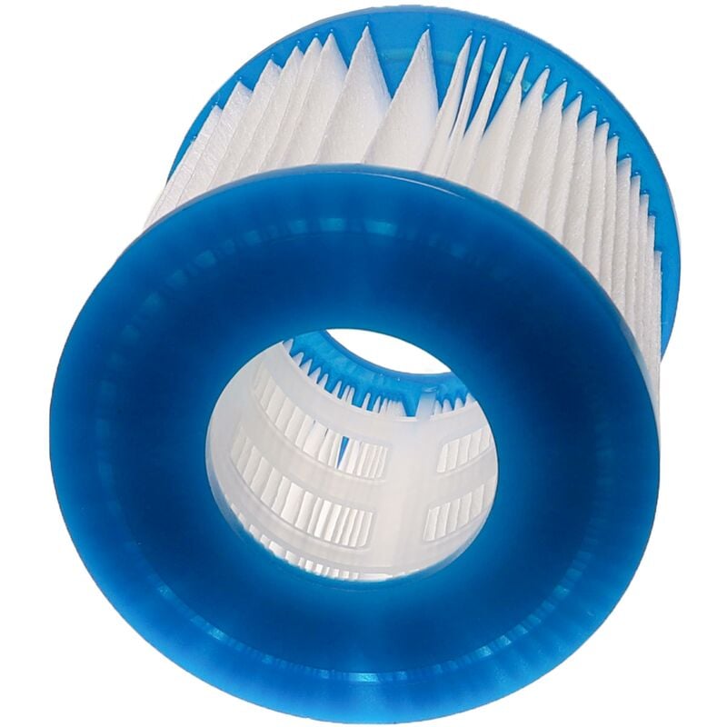 foto del prodotto vhbw 2x cartuccia filtrante di tipo vii compatibile con bestway lay z spa paris, palm springs piscina filtro di ricambio blu bianco
