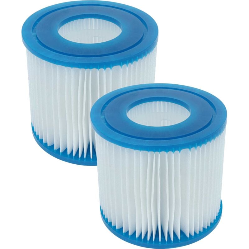 foto del prodotto vhbw 2x cartuccia filtrante di tipo vii compatibile con bestway lay z spa siena, saint tropez piscina filtro di ricambio blu bianco