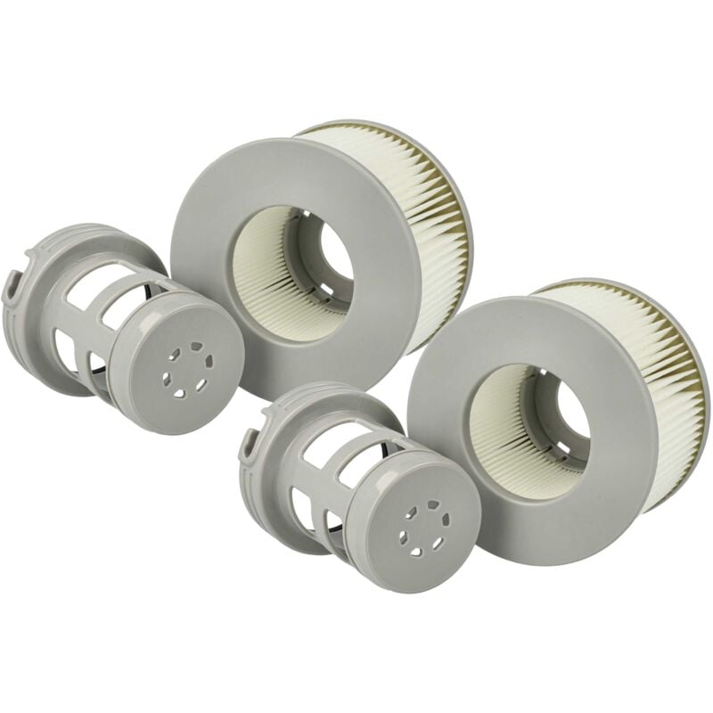 foto del prodotto vhbw 2x cartuccia filtro sostituisce mspa fd2089 per piscina, pompa filtro filtro dell acqua grigio bianco