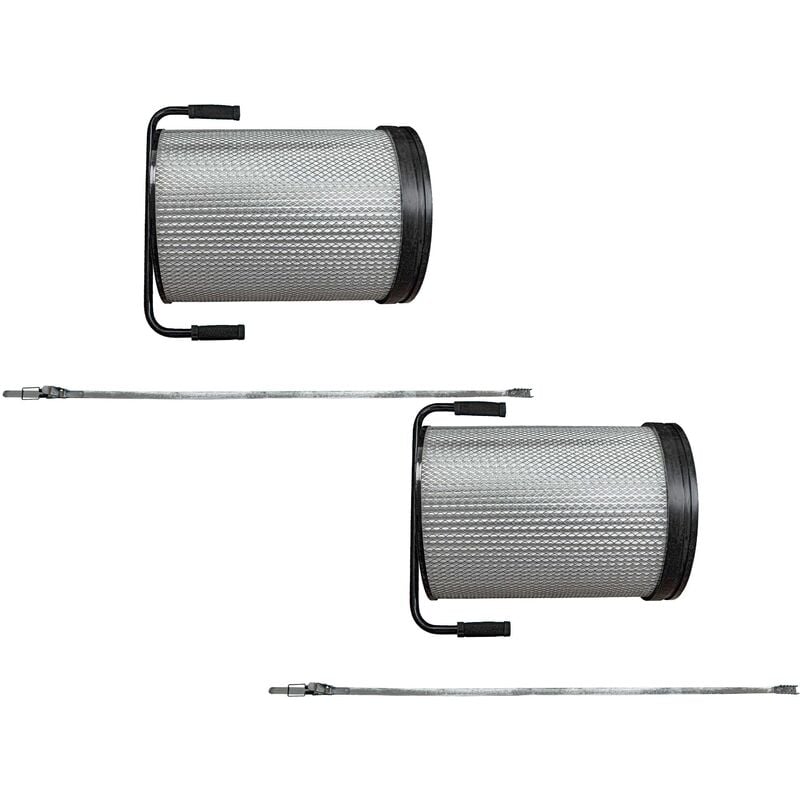 foto del prodotto vhbw 2x cartuccia polveri fini compatibile con hbm unit di aspirazione 100 impianto di aspirazione con spazzola di pulizia