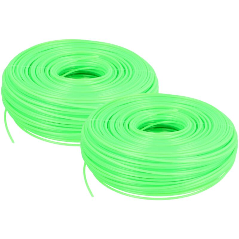 foto del prodotto vhbw 2x filo falciante universale per tagliaerba, decespugliatore filo di ricambio, verde, 2 mm x 100 m, rotondo