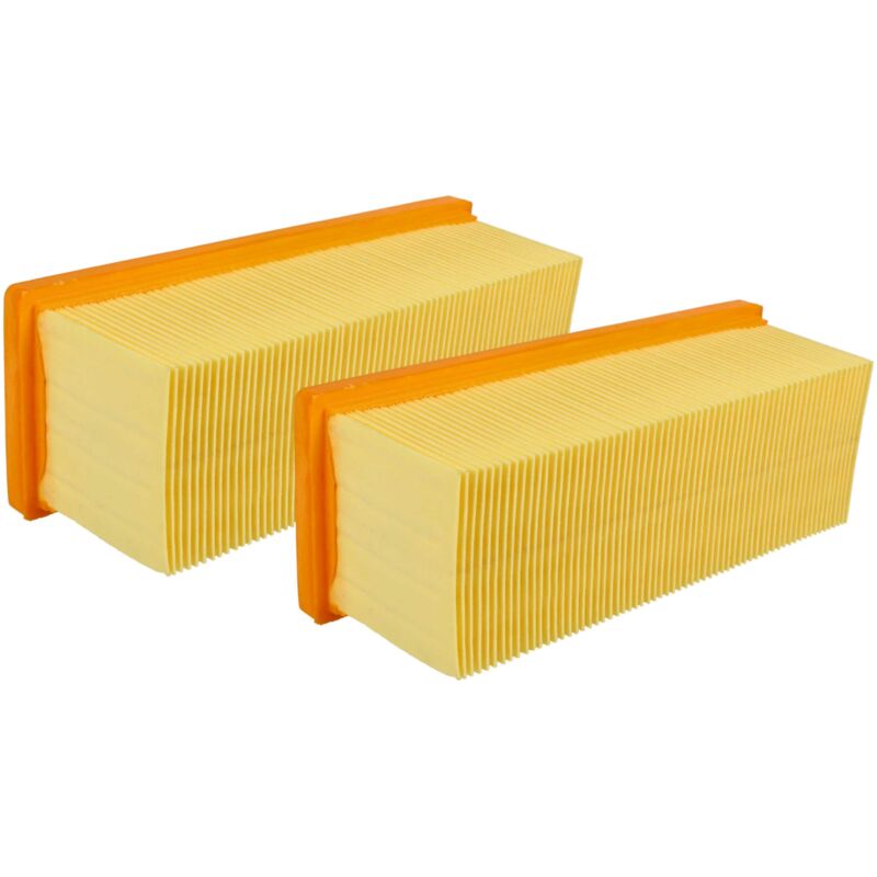 foto del prodotto vhbw 2x filtri compatibile con k rcher se 5.100, se 6.100, a2701, a2801 plus, se 3001, a2731 pt, se 2001 filtro principale, filtro a pieghe piatte