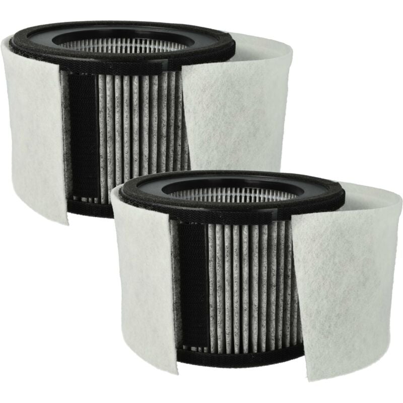 foto del prodotto vhbw 2x filtri compatibile con leifheit soehnle airfresh clean 300, 400 umidificatori, purificatori d aria