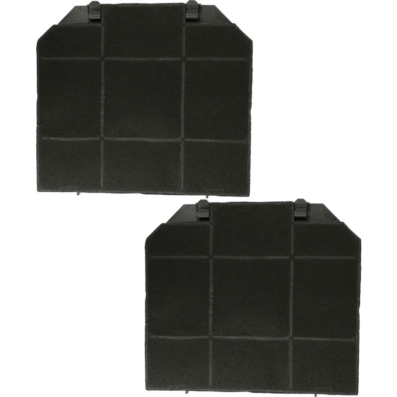 foto del prodotto vhbw 2x filtro a carboni attivi compatibile con arthur martin 94249223400 aff500x, 94249233300 afc9620x cappe aspiranti 26,5 x 23,5 x 1,5 cm