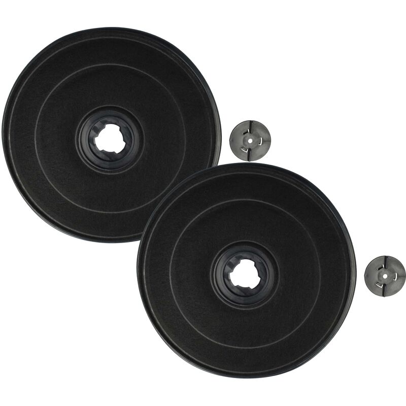 foto del prodotto vhbw 2x filtro a carboni attivi compatibile con bosch dhb642br 01, dhb645br 01, dhu645u 01, dhb842br 01, dhb845br 01 cappe aspiranti 2,3 cm