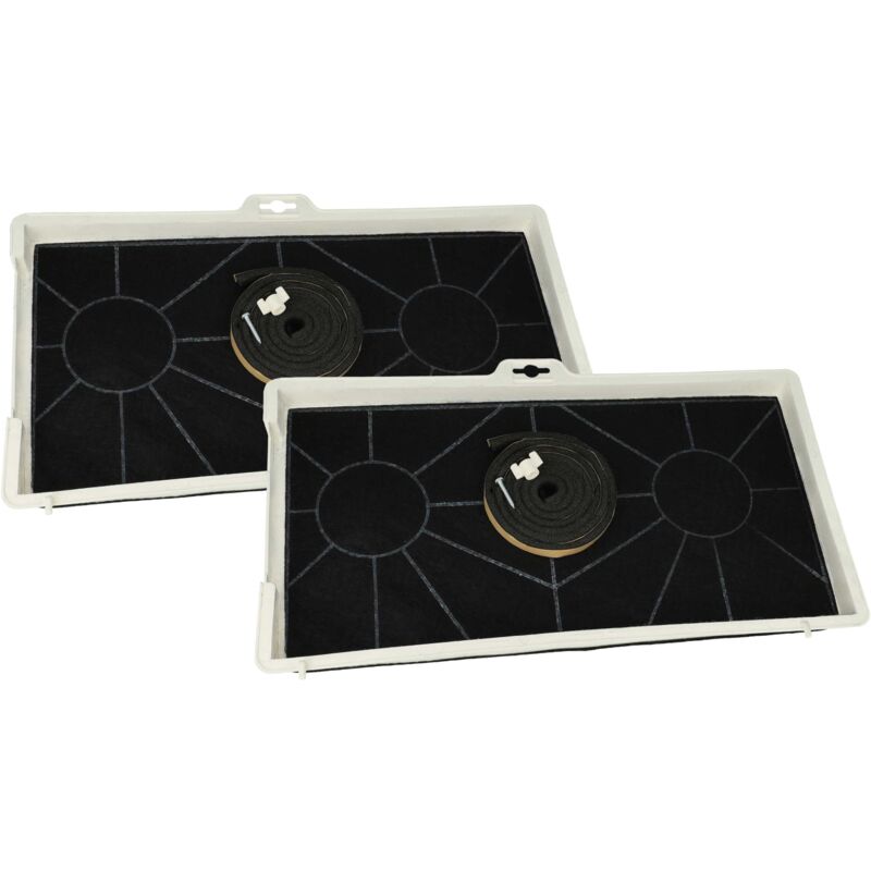 foto del prodotto vhbw 2x filtro a carboni attivi compatibile con bosch dhl755b 02, dhl755b 01, dhl705b 04, dhl705b 03 cappe aspiranti materiale di montaggio