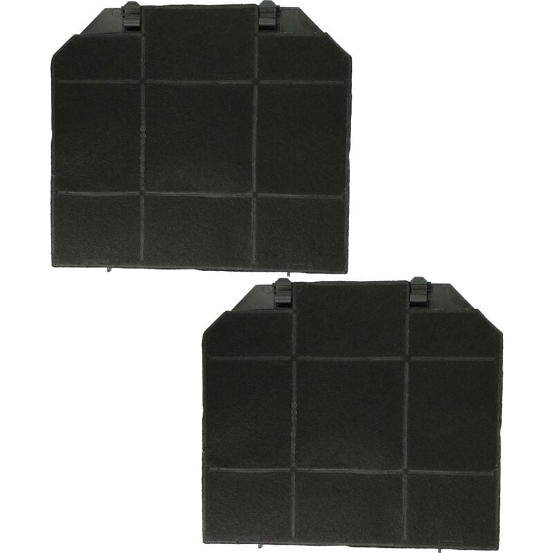 foto del prodotto vhbw 2x filtro a carboni attivi compatibile con electrolux 942492778, 942492787, 942492777, 942492788 cappe aspiranti 26,5 x 23,5 x 1,5 cm